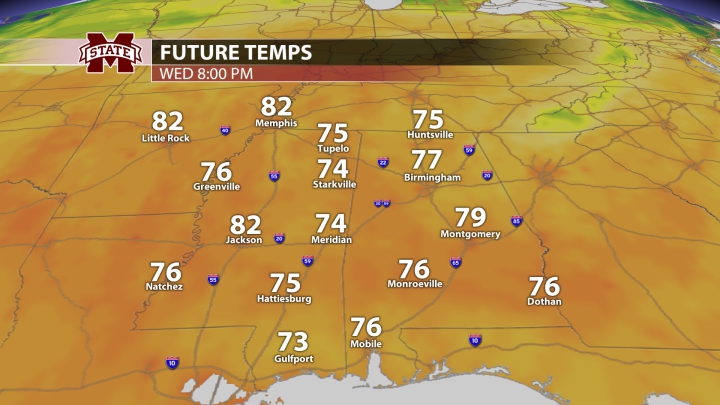 Above Average Temperatures Ahead of Cold Front- Week of October 2nd Forecast